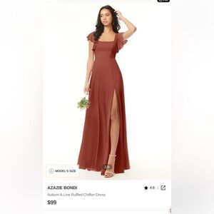 Azazie Auburn Bondi Chiffon Dress